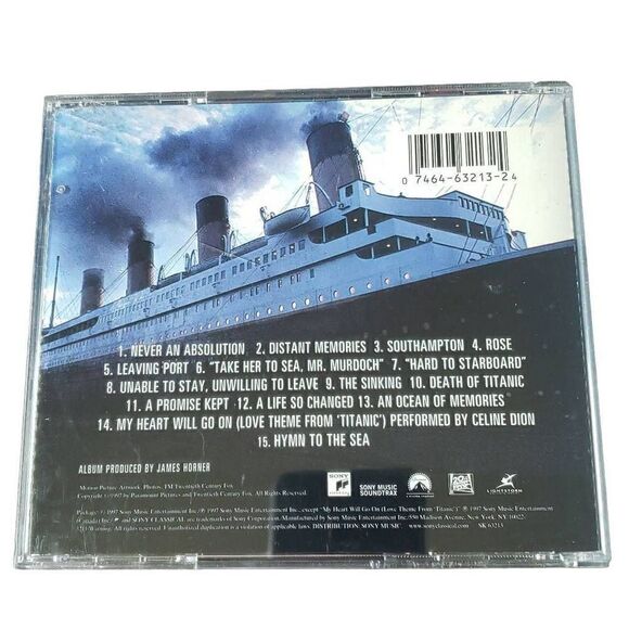 Titanic Motion Picture Soundtrack CD - Picture 4 of 7